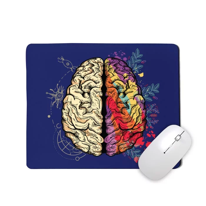 Logical Creative Human Brain Mousepad