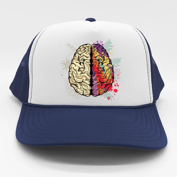 Logical Creative Human Brain Trucker Hat