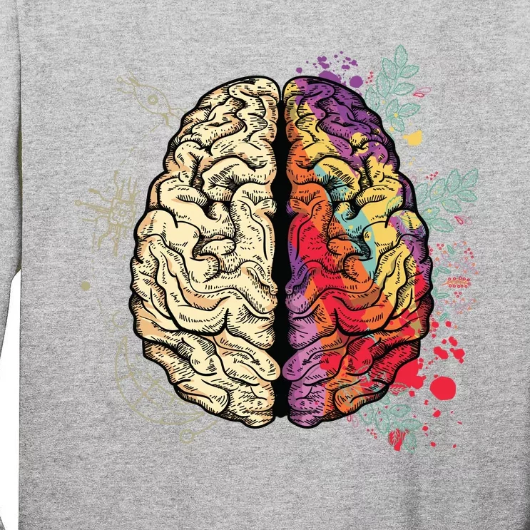 Logical Creative Human Brain Tall Long Sleeve T-Shirt