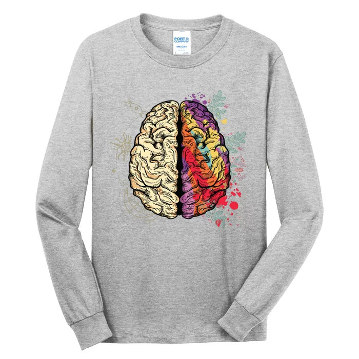 Logical Creative Human Brain Tall Long Sleeve T-Shirt