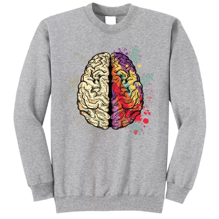 Logical Creative Human Brain Tall Sweatshirt