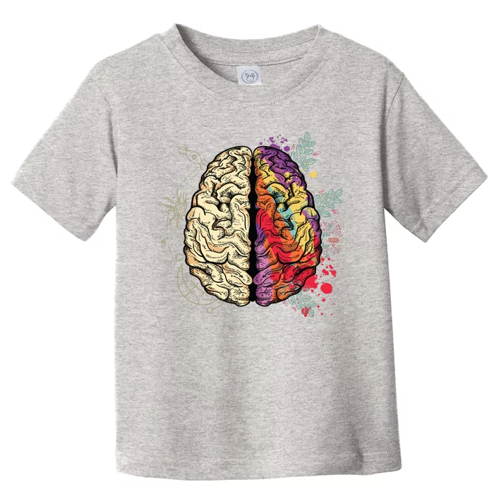 Logical Creative Human Brain Toddler T-Shirt