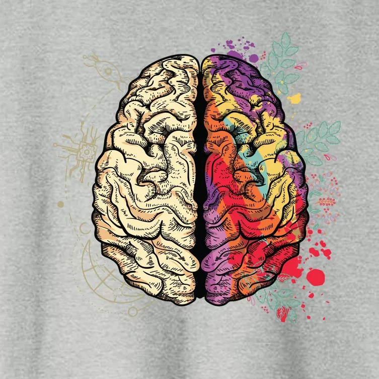 Logical Creative Human Brain Women's Crop Top Tee