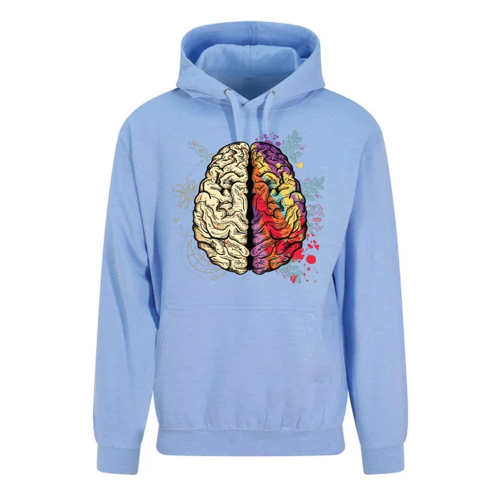 Logical Creative Human Brain Unisex Surf Hoodie