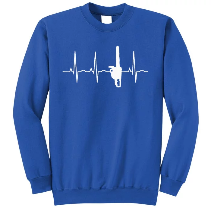 Lumberjack Chainsaw Heartbeat For Arborists Sweatshirt