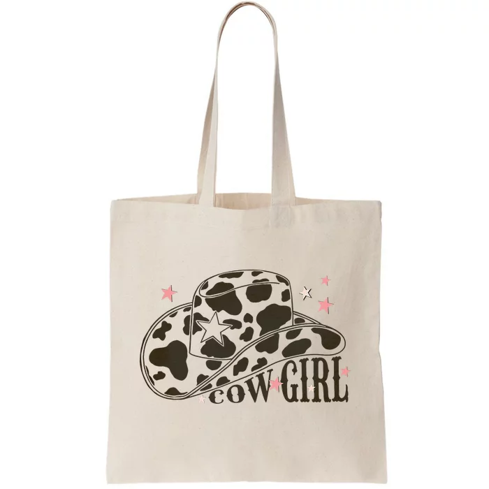 Leopard Cow Hat Howdy Rodeo Horse Texas Western Country Tote Bag