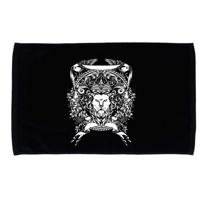 Lion Crest Hand Microfiber Hand Towel