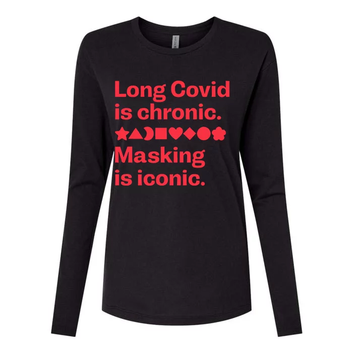 Long Covid Is Chronic Making Is Iconic Womens Cotton Relaxed Long Sleeve T-Shirt