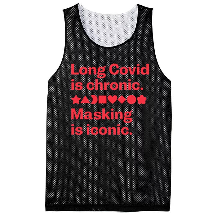 Long Covid Is Chronic Making Is Iconic Mesh Reversible Basketball Jersey Tank