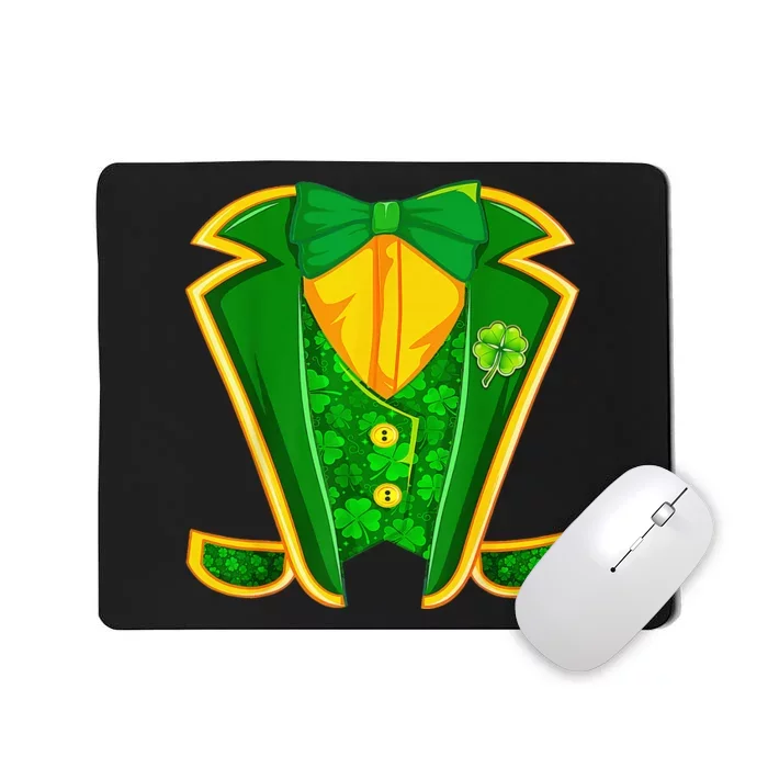 Leprechaun Costume Irish Tuxedo Funny St Patricks Day Mousepad