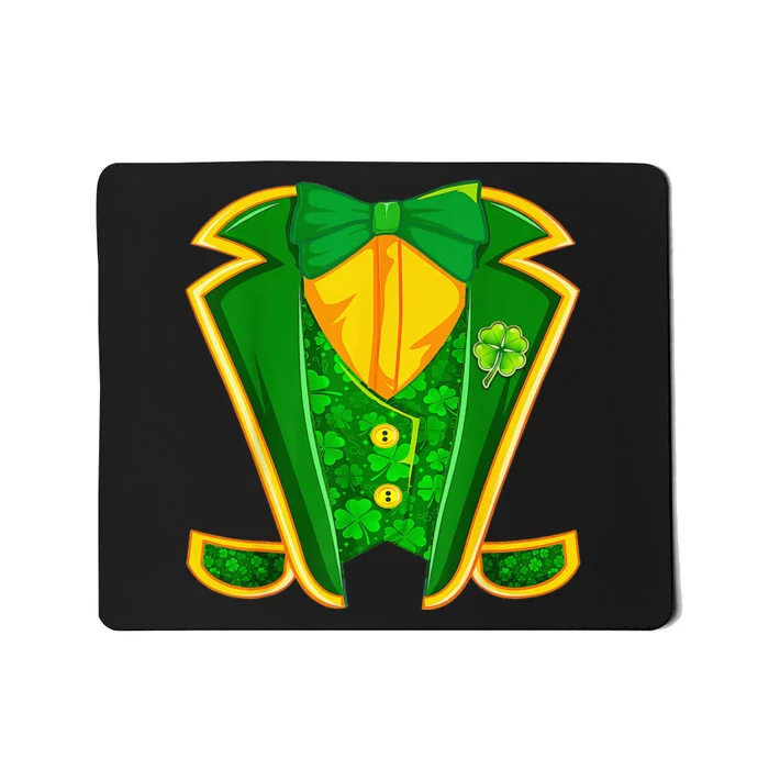 Leprechaun Costume Irish Tuxedo Funny St Patricks Day Mousepad