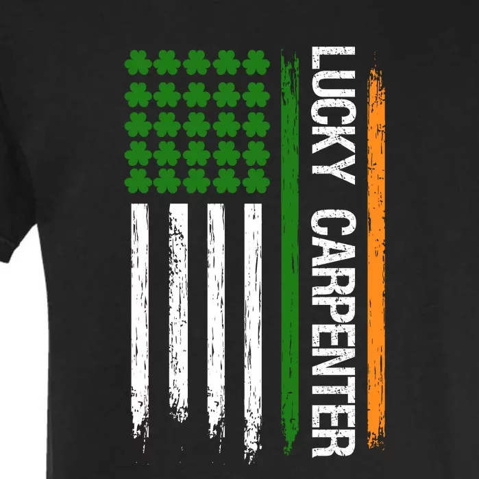 Lucky Carpenter Irish Roots Ireland Flag St Patricks Day Garment-Dyed Heavyweight T-Shirt