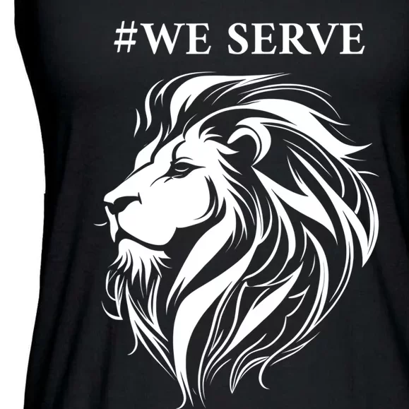 Lions Club International We Serve Lions Ladies Essential Flowy Tank