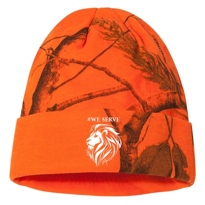 Lions Club International We Serve Lions Kati - 12in Camo Beanie