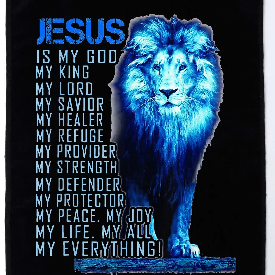 Lion Christian Jesus Is My God King Lord And Savior Platinum Collection Golf Towel