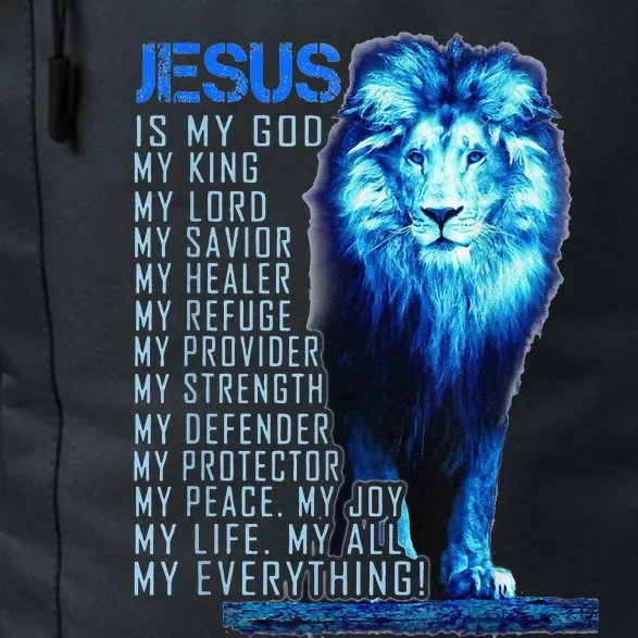 Lion Christian Jesus Is My God King Lord And Savior Daily Commute Backpack