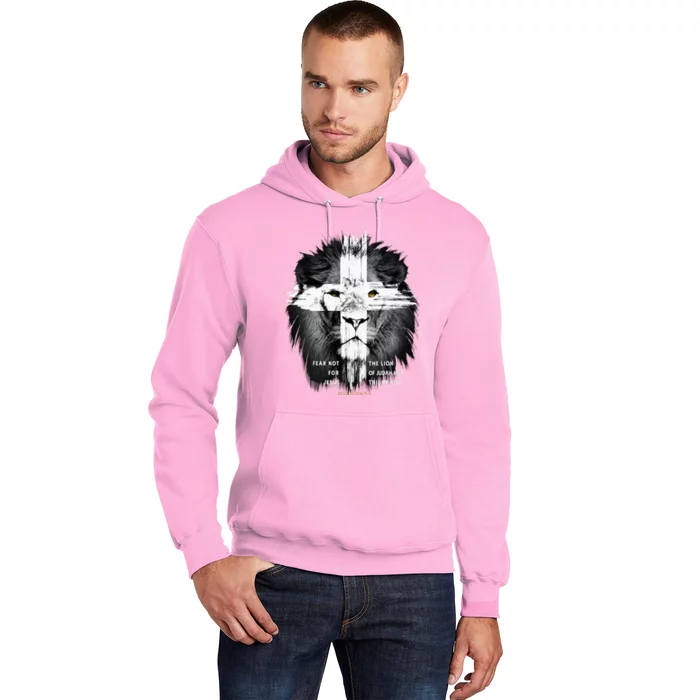 Lion Cross Jesus Christian Lord God Believer Hoodie