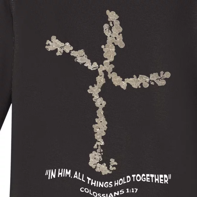 Laminin Christian Jesus Cross Baby Long Sleeve Bodysuit