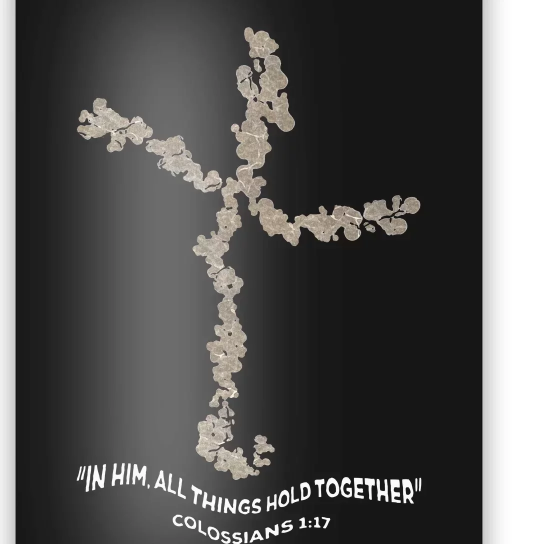 Laminin Christian Jesus Cross Poster