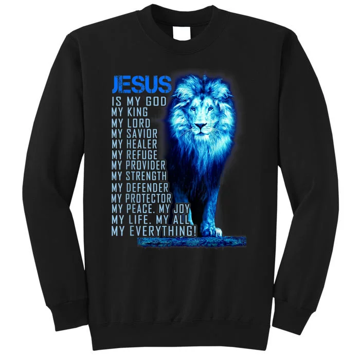 Lion Christian Jesus Is My God King Lord And Savior Sweatshirt