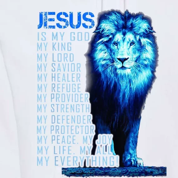 Lion Christian Jesus Is My God King Lord And Savior Premium Hoodie