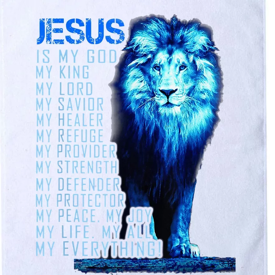 Lion Christian Jesus Is My God King Lord And Savior Platinum Collection Golf Towel