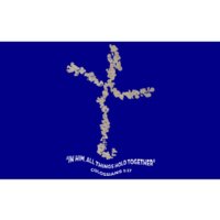 Laminin Christian Jesus Cross Bumper Sticker