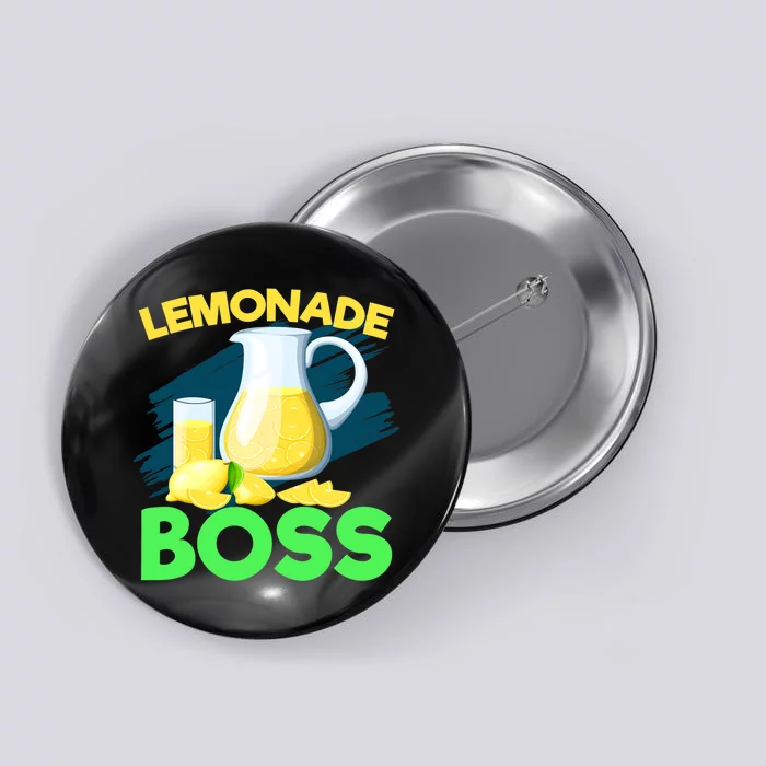 Lemonade Crew Kids Funny Lemonade Boss Lemon Lover Squad Button