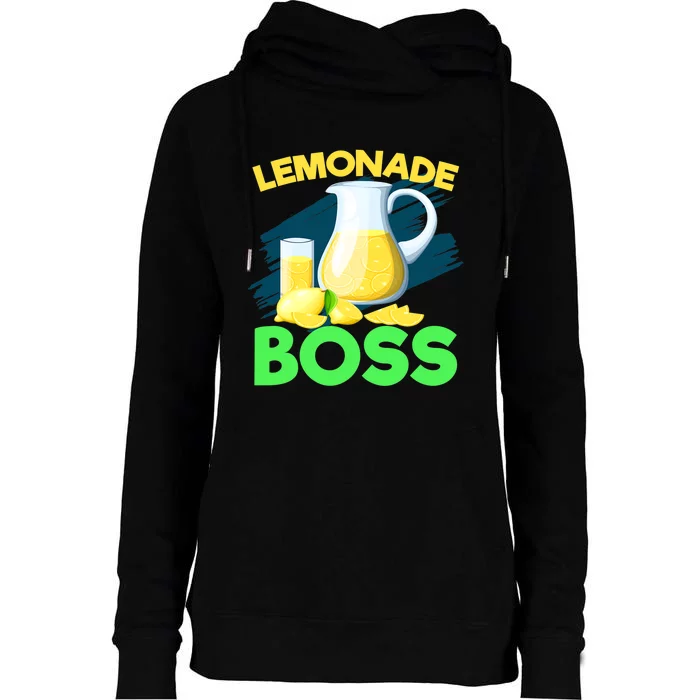 Lemonade Crew Kids Funny Lemonade Boss Lemon Lover Squad Womens Funnel Neck Pullover Hood