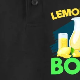 Lemonade Crew Kids Funny Lemonade Boss Lemon Lover Squad Dry Zone Grid Performance Polo