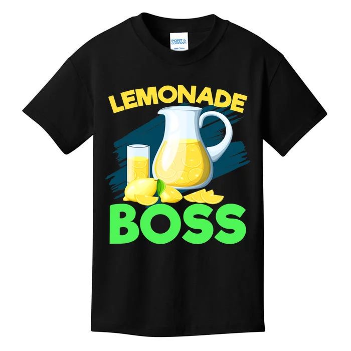 Lemonade Crew Kids Funny Lemonade Boss Lemon Lover Squad Kids T-Shirt