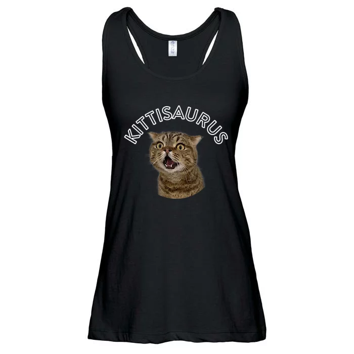 Lulusaurus Cute Kittens Cat Lover Ladies Essential Flowy Tank