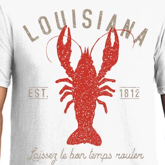 Louisiana Crawfish Laissez Le Bon Temps Rouler Pajama Set