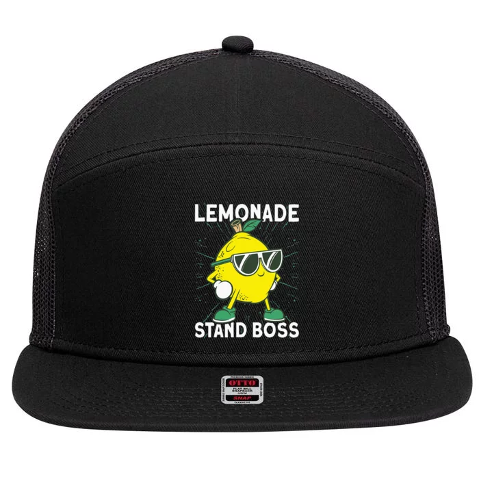 Lemonade Crew Lemonade Stand Boss 7 Panel Mesh Trucker Snapback Hat