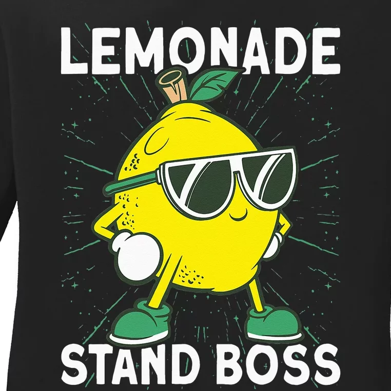 Lemonade Crew Lemonade Stand Boss Ladies Long Sleeve Shirt