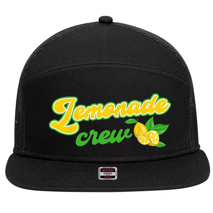 Lemonade Crew Lemonade Stand 7 Panel Mesh Trucker Snapback Hat