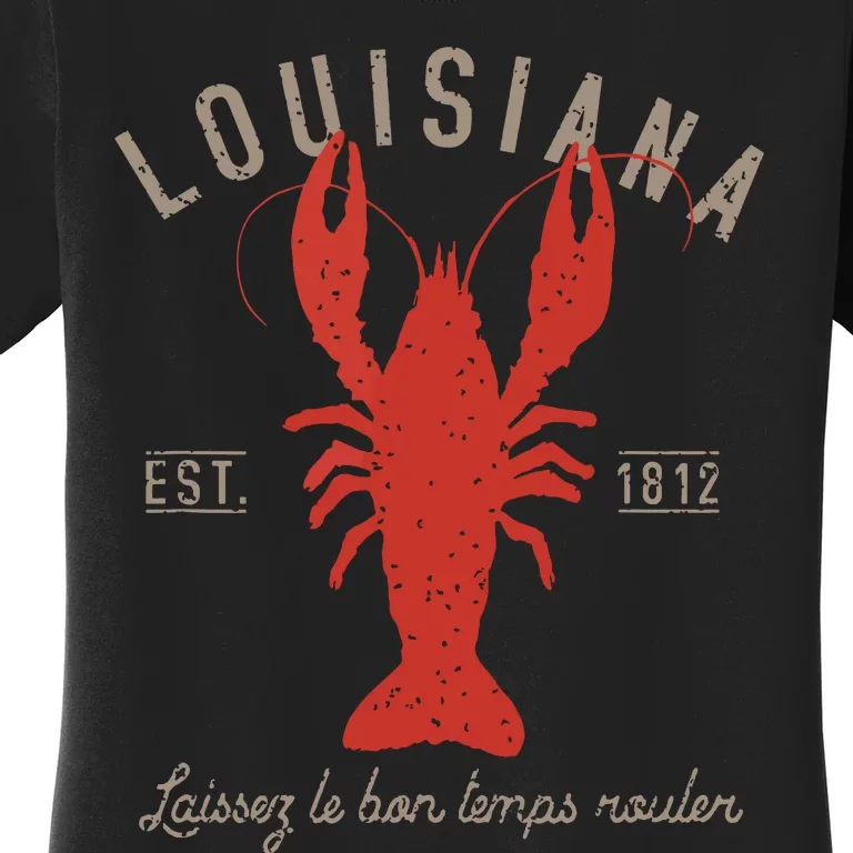 Louisiana Crawfish Laissez Le Bon Temps Rouler Women's T-Shirt