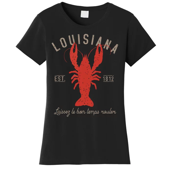 Louisiana Crawfish Laissez Le Bon Temps Rouler Women's T-Shirt