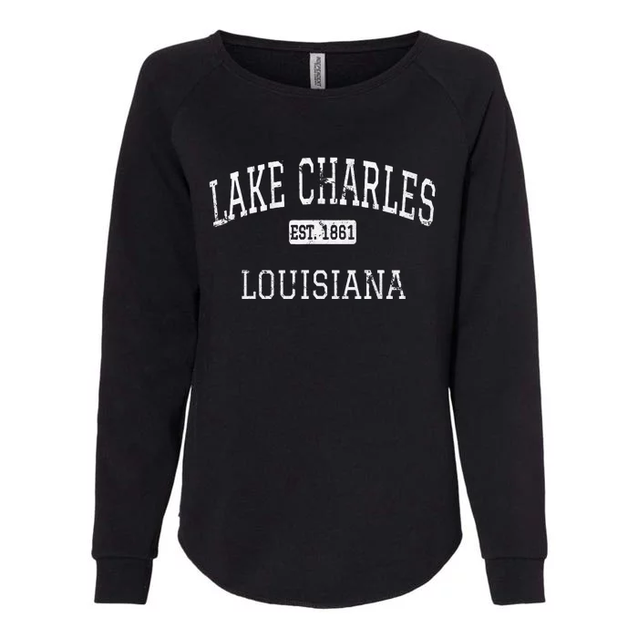 Lake Charles Louisiana LA Vintage Womens California Wash Sweatshirt