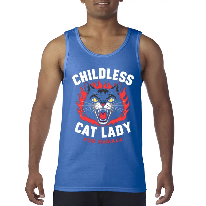 Less Cat Lady For Kamala Gift Tank Top