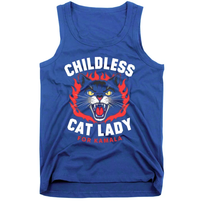 Less Cat Lady For Kamala Gift Tank Top