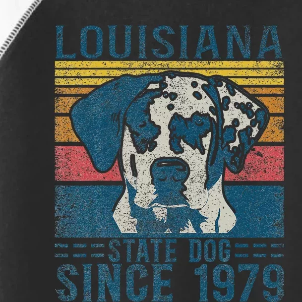 Louisiana Catahoula Leopard Dog Us State Dog Fan Lover Retro Toddler Fine Jersey T-Shirt