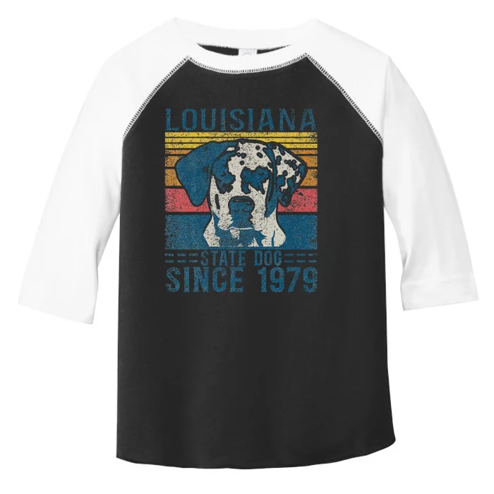 Louisiana Catahoula Leopard Dog Us State Dog Fan Lover Retro Toddler Fine Jersey T-Shirt