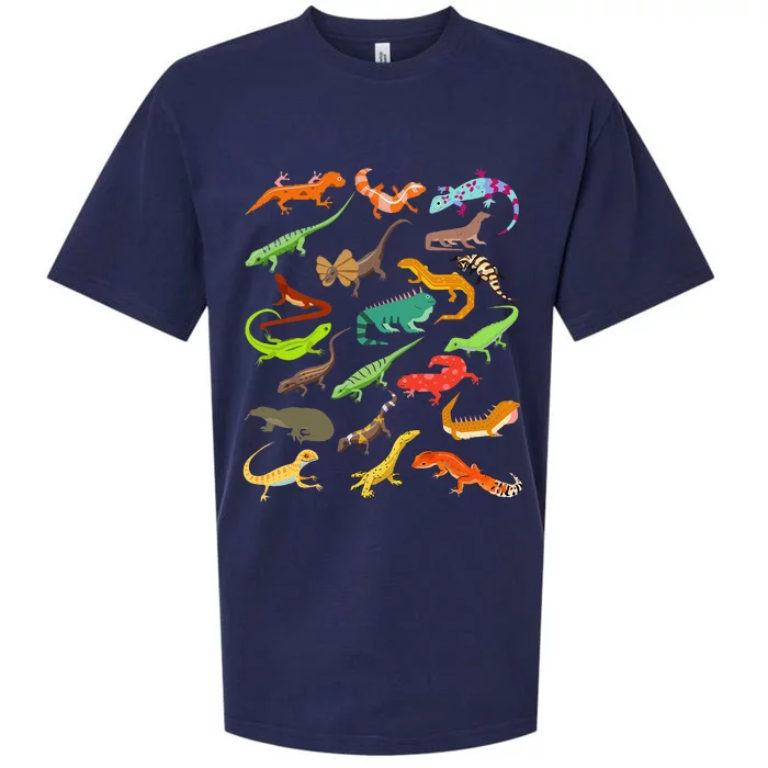 Lizard Collage Sueded Cloud Jersey T-Shirt