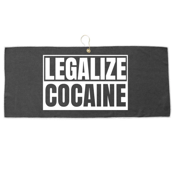 Legalize Cocaine Large Microfiber Waffle Golf Towel