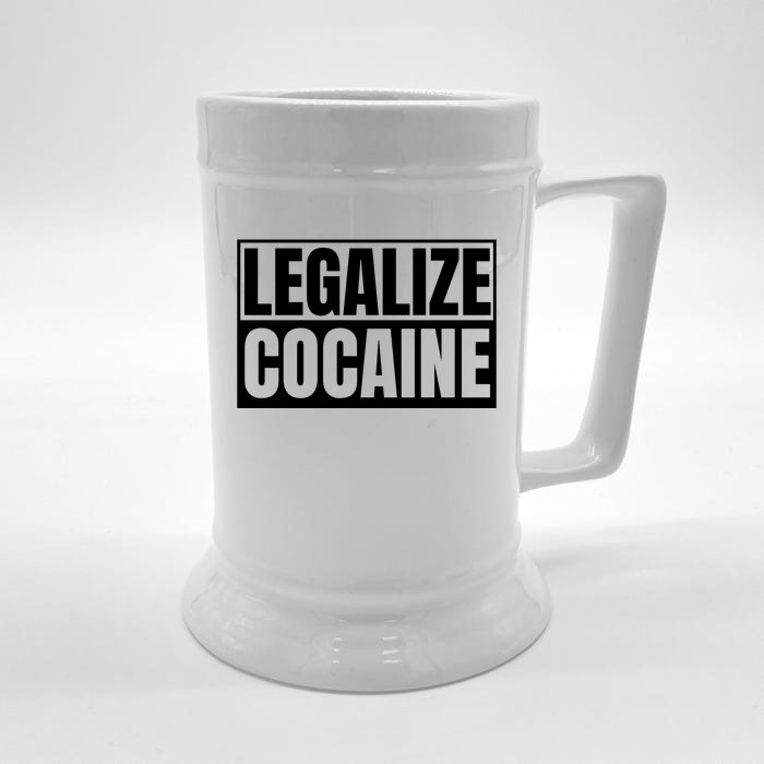 Legalize Cocaine Front & Back Beer Stein