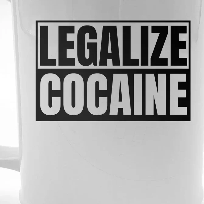 Legalize Cocaine Front & Back Beer Stein