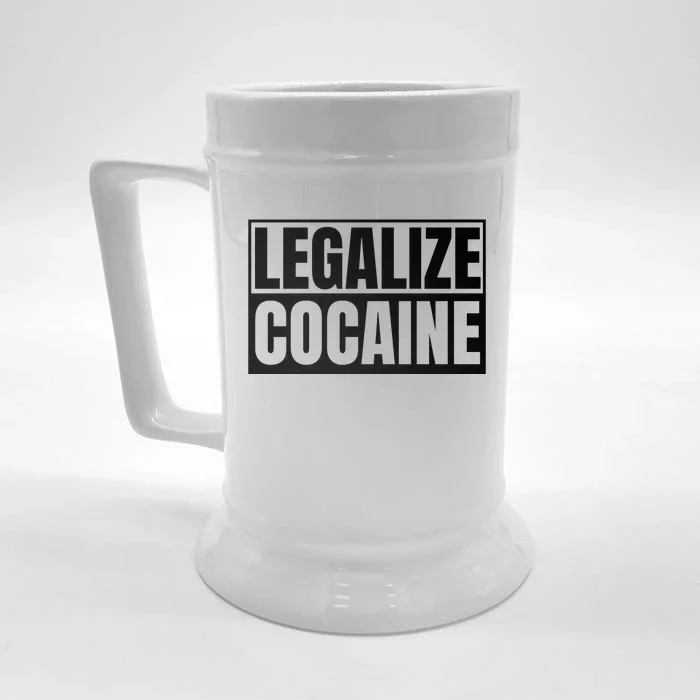 Legalize Cocaine Front & Back Beer Stein