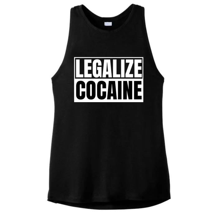 Legalize Cocaine Ladies Tri-Blend Wicking Tank