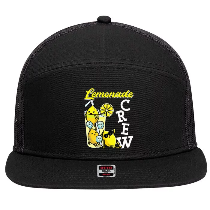 Lemonade Crew Lemonade Squad Lemon 7 Panel Mesh Trucker Snapback Hat